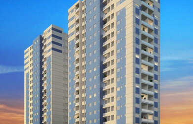 Imagem: O apartamento possui 1 Dormitório, 1 Banheiro, 1 Vaga na garagem