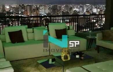 Imagem: O apartamento na cobertura possui 4 Dormitórios, 5 Banheiros