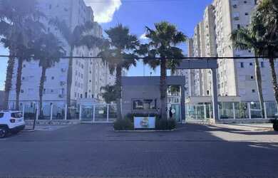 Imagem: O apartamento possui 2 Dormitórios, 1 Banheiro, 1 Vaga na garagem