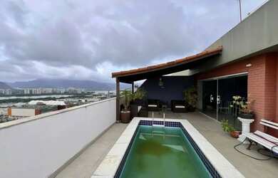 Imagem: O apartamento na cobertura possui 3 Dormitórios, 4 Banheiros