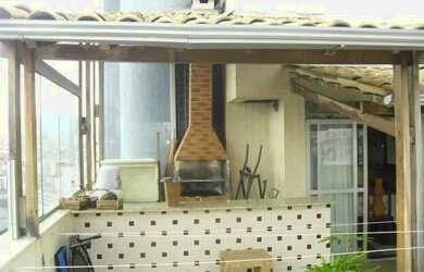 Imagem: O apartamento na cobertura possui 3 Dormitórios, 4 Banheiros