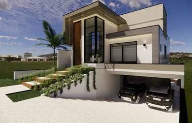 Imagem: A casa em condomínio possui 3 Dormitórios, 5 Banheiros, 4