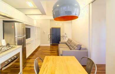 Imagem: O apartamento e possui 1 Dormitório, Suítes, 1 Banheiro