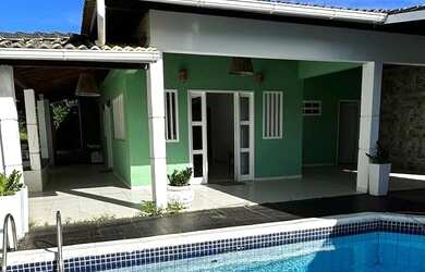 Imagem: A casa em condomínio possui 4 Dormitórios, 3 Banheiros, 2