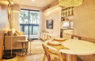 Imagem: O apartamento possui 1 Dormitório, 1 Banheiro, 33m² de Área