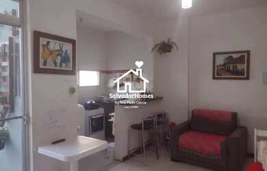 Imagem: O apartamento possui 1 Dormitório, 2 Banheiros, 1 Vaga na garagem