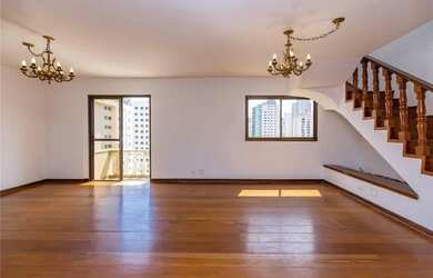 Imagem: O apartamento na cobertura possui 3 Dormitórios, 5 Banheiros