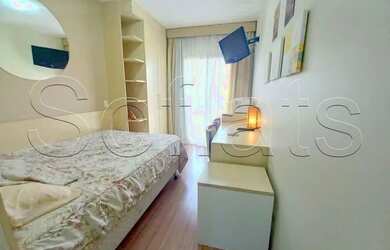 Imagem: O studio possui 1 Dormitório, 1 Banheiro, 1 Vaga na garagem