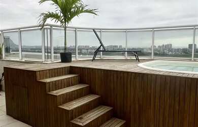 Imagem: O apartamento na cobertura possui 2 Dormitórios, 4 Banheiros