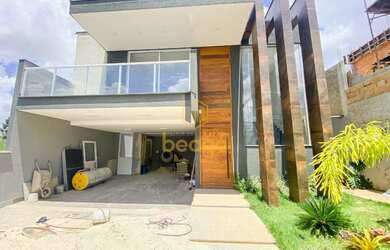 Imagem: A casa em condomínio possui 3 Dormitórios, 5 Banheiros, 4