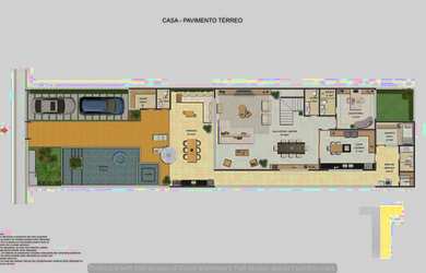 Imagem 2: CASA BLUE HOUSES. Piscina, Churrasqueira, VarandaeGuarda roupa