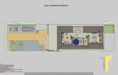 Imagem 4: CASA BLUE HOUSES. Piscina, Churrasqueira, VarandaeGuarda roupa