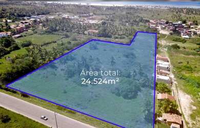 Imagem: O terreno possui 24.524m² de Área, Imóvel novo e está localizado