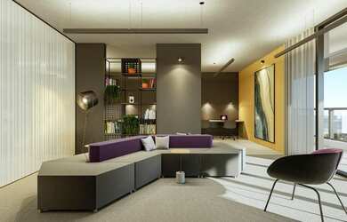 Imagem: O studio possui 1 Dormitório, 1 Banheiro, 1 Vaga na garagem