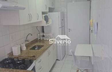 Imagem: O apartamento possui 1 Dormitório, 1 Banheiro, 1 Vaga na garagem