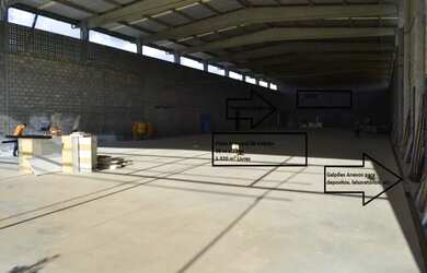 Imagem: O depósito possui 2.220m² de Área e está localizado em