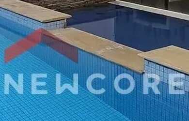 Imagem: O apartamento possui 1 Dormitório, 1 Banheiro, 1 Vaga na garagem