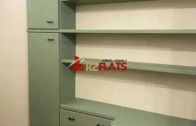 Imagem: O studio possui 1 Dormitório, 1 Banheiro, 1 Vaga na garagem