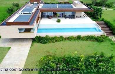 Imagem: A casa em condomínio possui 5 Dormitórios, 5 Banheiros, 4