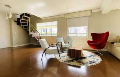 Imagem: O apartamento na cobertura possui 4 Dormitórios, 4 Banheiros