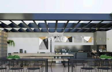 Imagem: O apartamento possui 2 Dormitórios, 1 Banheiro, 1 Vaga na garagem