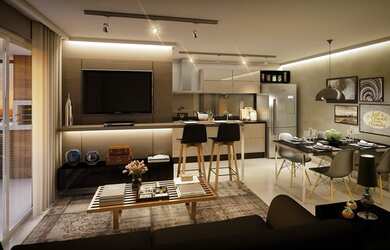 Imagem: O apartamento possui 2 Dormitórios, 3 Banheiros, 1 Vaga na