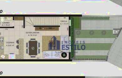 Imagem: A casa em condomínio possui 3 Dormitórios, 2 Banheiros, 2