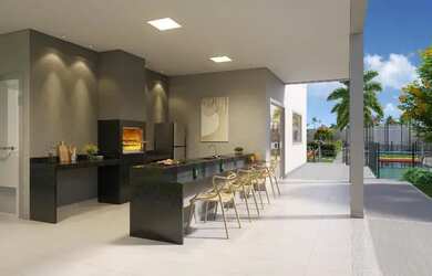 Imagem: O apartamento possui 2 Dormitórios, 1 Banheiro, 1 Vaga na garagem