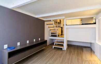 Imagem: O apartamento possui 1 Dormitório, 1 Banheiro, 28m² de Área