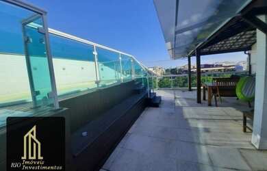 Imagem: O apartamento na cobertura possui 4 Dormitórios, 5 Banheiros