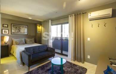 Imagem: O studio possui 1 Dormitório, 1 Banheiro, 34m² de Área, Imóvel
