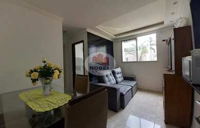 Imagem: O apartamento possui 2 Dormitórios, 1 Banheiro, 1 Vaga na garagem