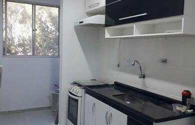 Imagem: O apartamento possui 2 Dormitórios, 1 Banheiro, 1 Vaga na garagem