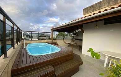 Imagem: O apartamento na cobertura possui 5 Dormitórios, 4 Banheiros