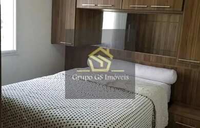 Imagem: O apartamento possui 2 Dormitórios, 1 Banheiro, 1 Vaga na garagem