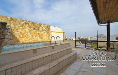 Imagem: O apartamento na cobertura possui 4 Dormitórios, 5 Banheiros