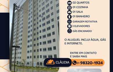 Imagem: O apartamento possui 2 Dormitórios, 1 Banheiro, 1 Vaga na garagem