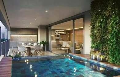 Imagem: O apartamento possui 2 Dormitórios, 3 Banheiros, 2 Vagas na