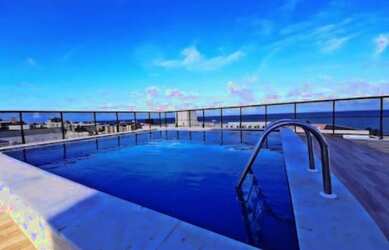 Imagem: O apartamento possui 1 Dormitório, 1 Banheiro, 1 Vaga na garagem