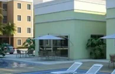 Imagem: O apartamento possui 2 Dormitórios, 1 Banheiro, 1 Vaga na garagem