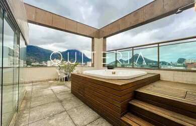 Imagem: O apartamento na cobertura possui 3 Dormitórios, 5 Banheiros