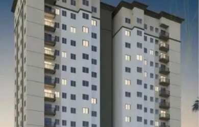 Imagem: O apartamento possui 2 Dormitórios, 1 Banheiro, 1 Vaga na garagem