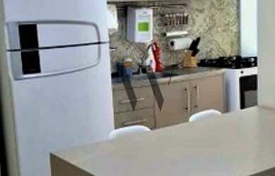 Imagem: O apartamento possui 1 Dormitório, 1 Banheiro, 1 Vaga na garagem