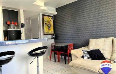 Imagem 2: Flat a 50 m da praia, andar alto, à venda, 37 m² por R$ 220.000 - Candeias...