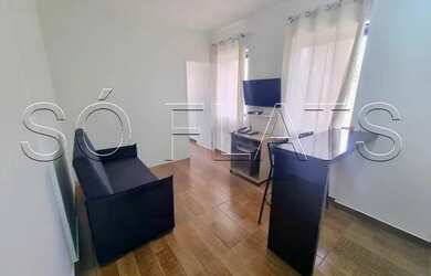 Imagem: O studio possui 1 Dormitório, 1 Banheiro, 1 Vaga na garagem