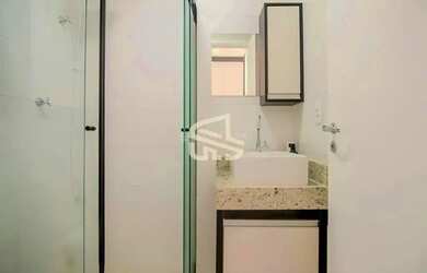 Imagem: O studio possui 1 Dormitório, 1 Banheiro, 16m² de Área e