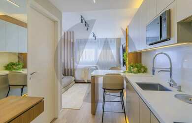 Imagem: O apartamento possui 1 Dormitório, 1 Banheiro, 29m² de Área