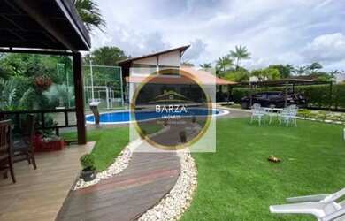 Imagem: A casa em condomínio possui 4 Dormitórios, 4 Banheiros, 4