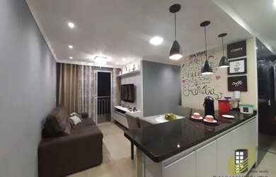 Imagem: O apartamento possui 2 Dormitórios, 1 Banheiro, 1 Vaga na garagem