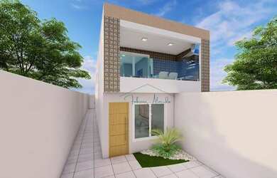 Imagem: A casa possui 3 Dormitórios, 4 Banheiros, 2 Vagas na garagem